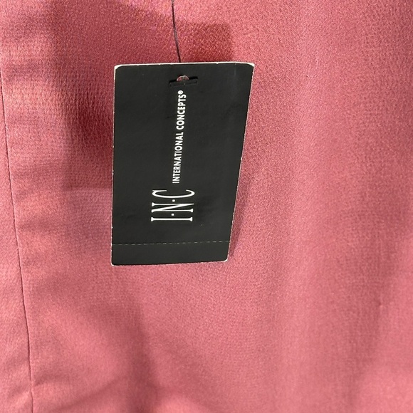 International Concepts Long Sleeve High Neck Back Bow Midi Dress - Pink - Medium - Picture 10 of 10